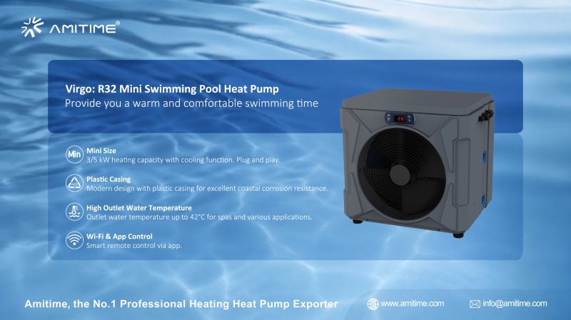 AMITIME Mini Pool Heat Pump: Compact Size, Greater Flexibility 